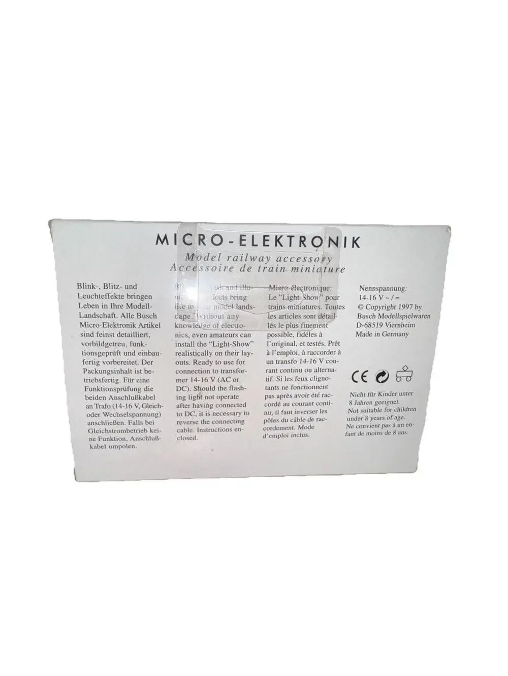 Busch Micro-Elektronik Model Railway Accessory Light Advertisement Sign